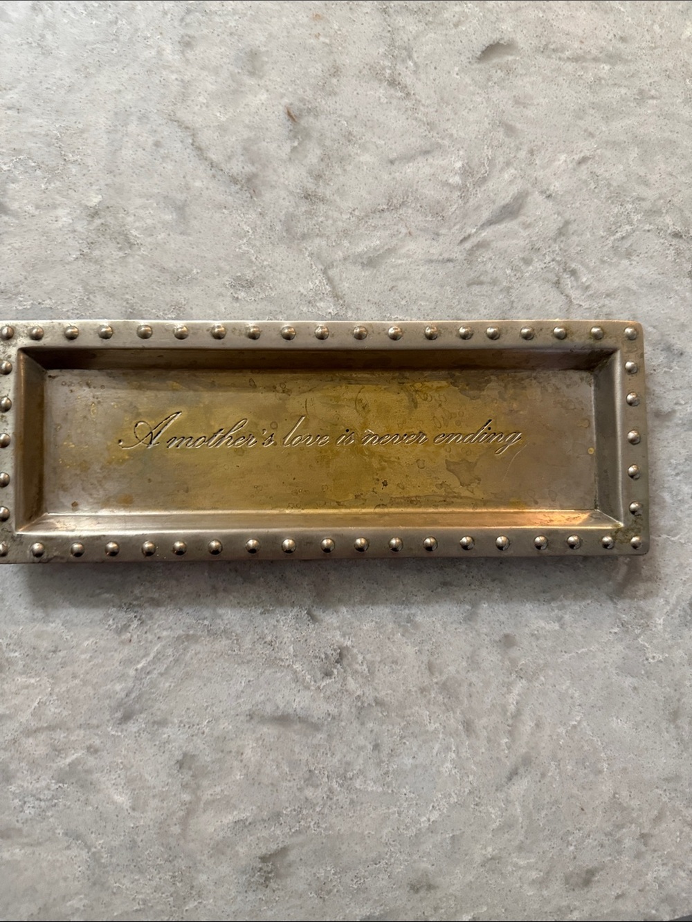 Pottery Barn Antique Style Silver Color Tray